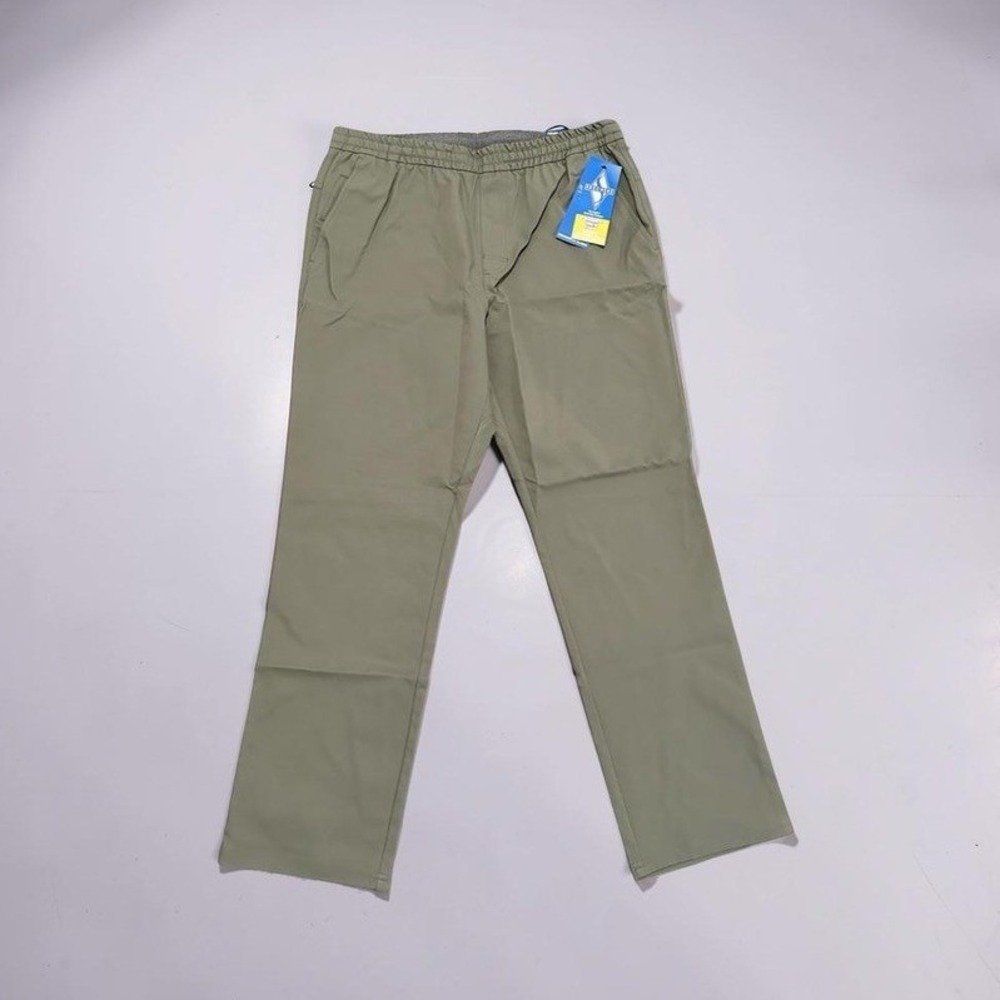 Skechers Men's Large Olive Green Slip-in Pants Downtown Classic Skechweave NWT